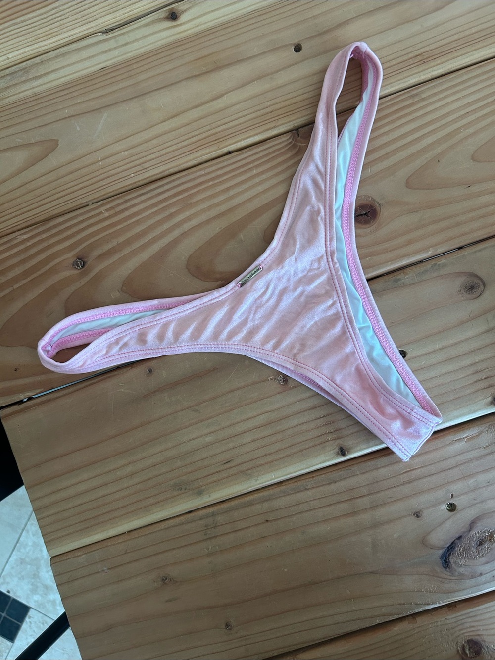Light Pink Minimal high leg Bikini Bottom